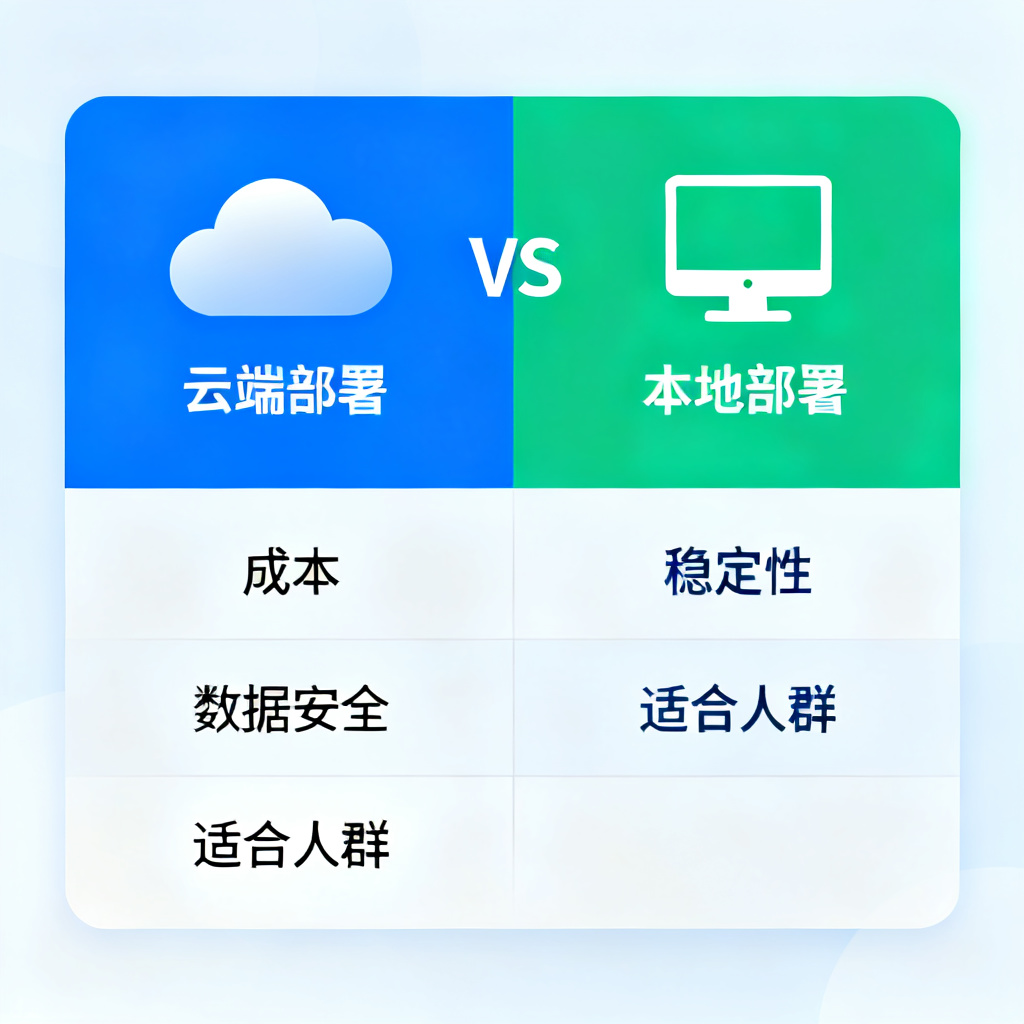 云端部署 VS 本地部署