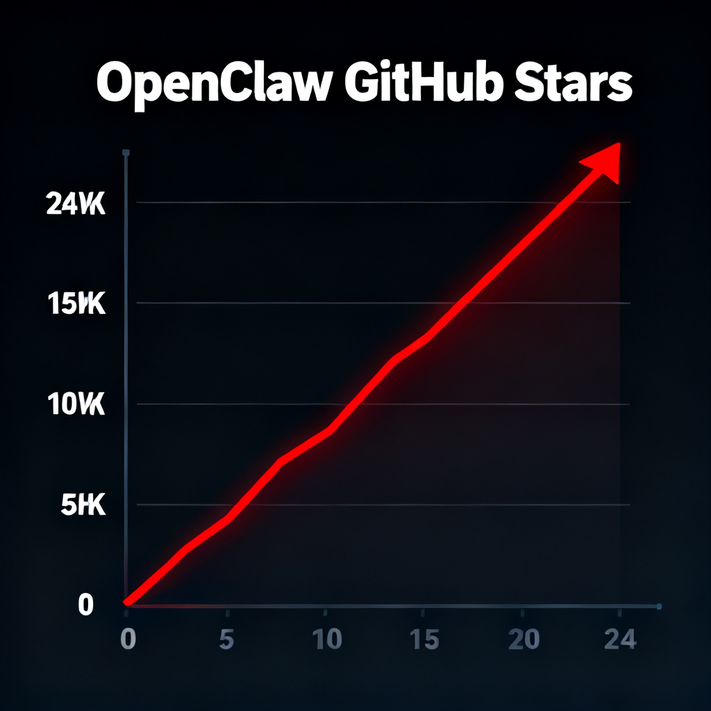 OpenClaw GitHub Stars 增长趋势